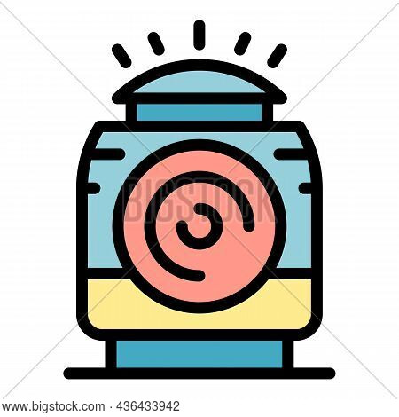 Water Air Purifier Icon. Outline Water Air Purifier Vector Icon Color Flat Isolated