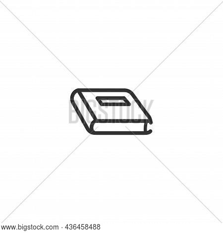 Book Isolated Line Icon For Web And Mobile
