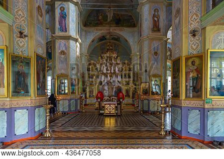 Comrat, Gagauzia, Republic Of Moldova - 02 May 2016: Interior Of The Bell Tower Of Comrat Cathedral.