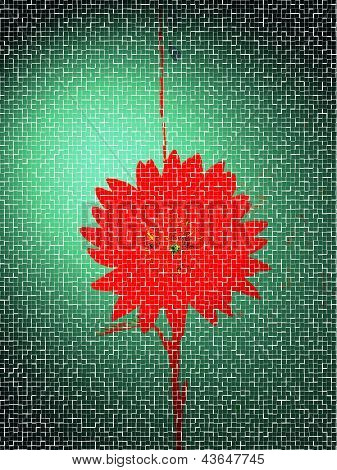 fleur rouge