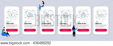 Set Of Finance Icons, Such As Loan Percent, Deal, Salary Employees Icons. Ui Phone App Screens With 