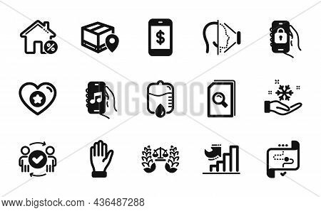 Vector Set Of Justice Scales, Face Id And Target Path Icons Simple Set. Parcel Tracking, Approved Te