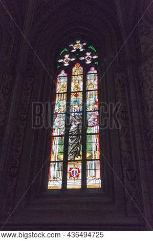 Sweden, Uppsala - April 19 2019: Detailed View Of Uppsala Cathedral Interior On April 19 2019 In Upp
