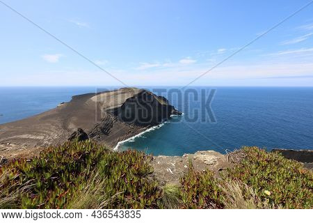 View Of The Ponta Dos Capelinhos, Faial Island, Azores. High Quality Photo