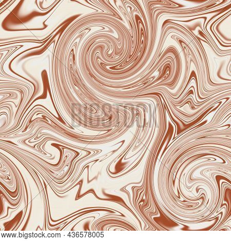 Seamless Twirly Swirly Abstract Liquid Marble Surface Pattern Design For Print