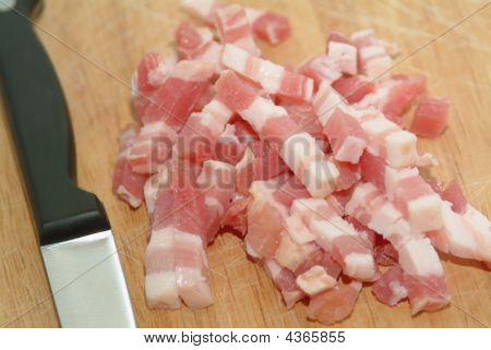 Bacon Bits på en Timberboard