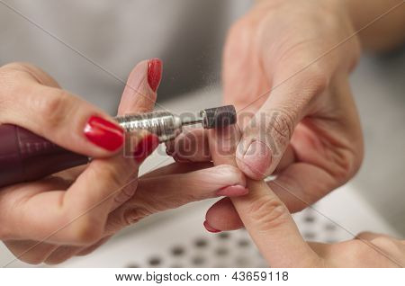 Nail manicure step by step