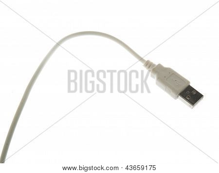 USB-stik på en hvid baggrund