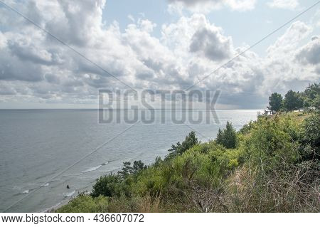 Klif Chlapowo Viewpoint On Baltic Sea In Poland.