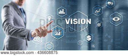 Vision Direction Future Business Inspiration Motivation Concept