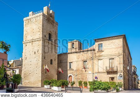 View At The Tower Candelora In The Streets Of Lanciano - Italy