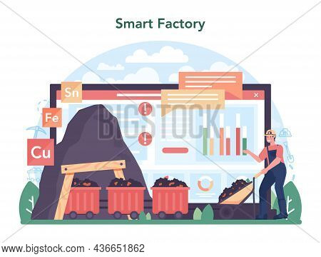 Ferrous Metallurgy Online Service Or Platform. Steel Or Metal Extracting