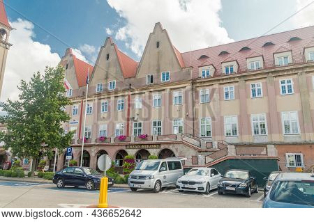Wladyslawowo, Poland - July 21, 2021: City Hall Of Wladyslawowo City.