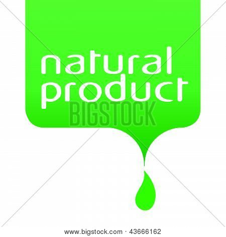 Konceptuální Drop přírodního produktu