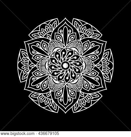 Artistic Floral Mandala Design Ornament Vector Art