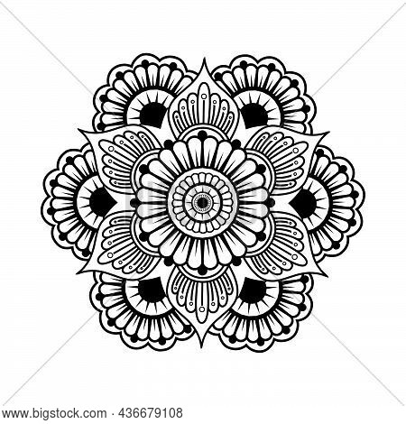 Artistic Mandala Design Floral Butterfly Vector Design