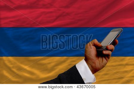 Cep telefonu, Ermenistan'ın açık ulusal bayrak