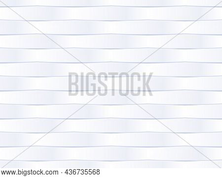 Embossed White Wicker Basket Pattern For Website Decoration. Vector 3d Illustration.