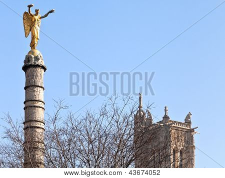 Victory Column på plats Du Châtelet