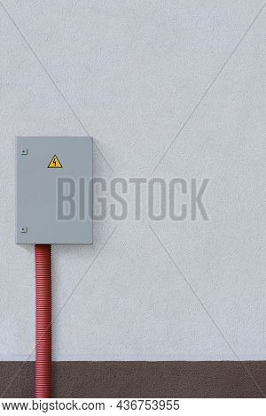 Power Distribution Wiring Switchboard Panel Outdoor Unit, Grey Distributing Board Compartment Box, G