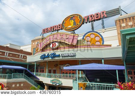 Tampa, Fl, Usa - Jan. 26, 2019: Centro Ybor Complex Building And Muvico Theater At 1600 E 8th Avenue