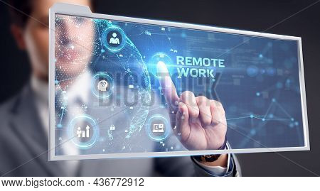 Business, Onsite Or Remote Working Concept, Copy Space. Freelancer