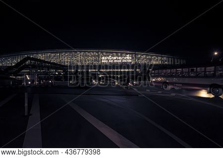 December 2020 Bangkok Thailand Bang Sue Grand Station In Chatuchak, Bangkok Underconstruction.