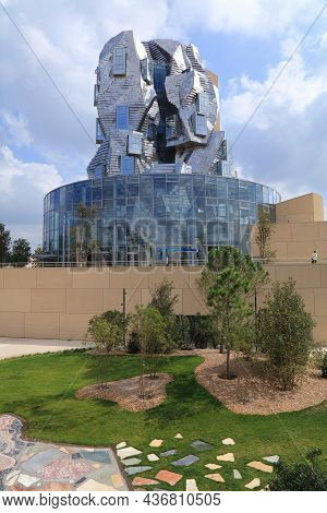 Arles, France - October 1, 2021: Tour Luma Building In Arles, France. Tour Luma Is A Local Arts Cent