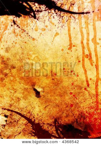 Grunge düzen kan tıpalı