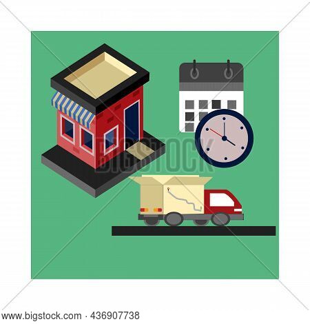 Safe Fast Food Delivery At Home During Coronavirus Covid-19 Epidemic: Man Delivering A Bag With A Re