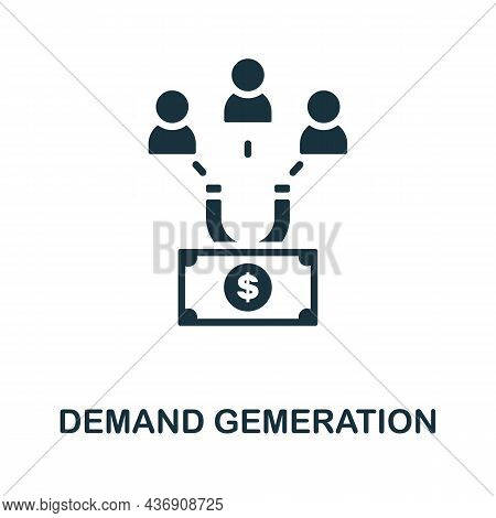 Demand Gemeration Icon. Monochrome Sign From Customer Relationship Collection. Creative Demand Gemer