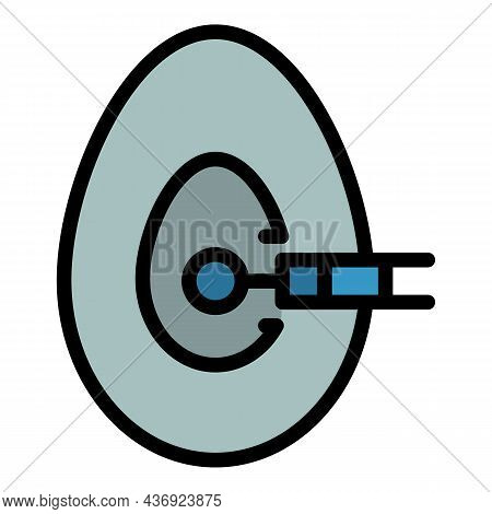 Hospital Anesthesia Mask Icon. Outline Hospital Anesthesia Mask Vector Icon Color Flat Isolated
