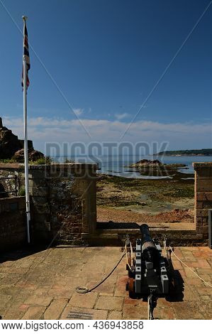 A View Of The Architecture And Landscapes In And Around Elizabeth Castle In St. Helier On The Channe