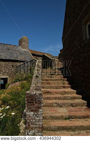 A View Of The Architecture And Landscapes In And Around Elizabeth Castle In St. Helier On The Channe