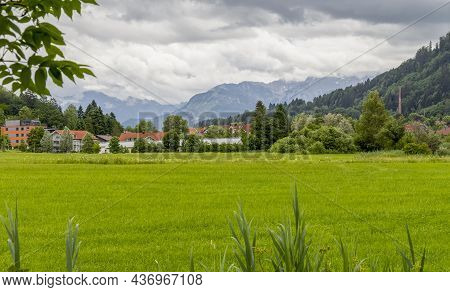 Idyllic Scenery Around Immenstadt, A Town In The Upper Allgaeu In Bavaria, Germany