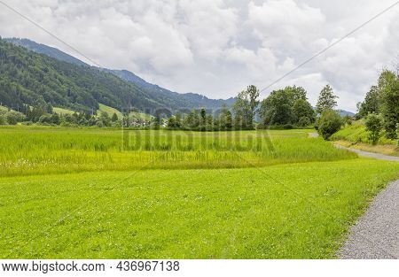 Idyllic Scenery Around Immenstadt, A Town In The Upper Allgaeu In Bavaria, Germany