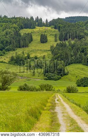 Idyllic Scenery Around Immenstadt, A Town In The Upper Allgaeu In Bavaria, Germany