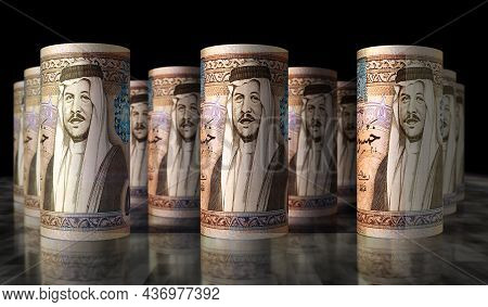 Jordan Dinar Money Banknotes Pack Illustration