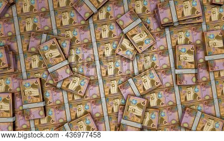 Jordan Dinar Money Banknotes Pack Illustration