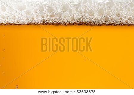 Beer With Foam In The Glass