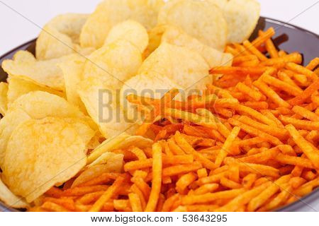 Potato Chips In Bowl