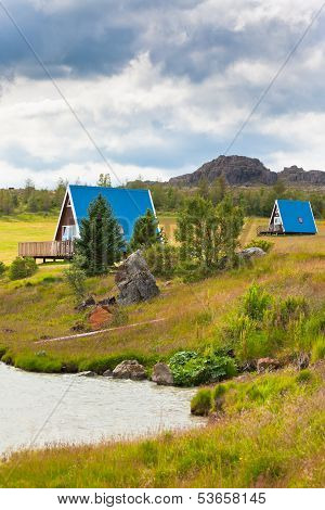 Typical Holiday House At North Iceland