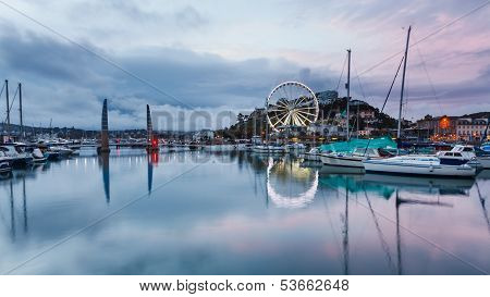 Dusk At Torquay Devon England