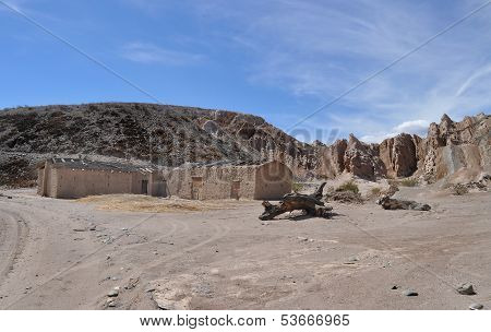 Old Adobe House In The Andes