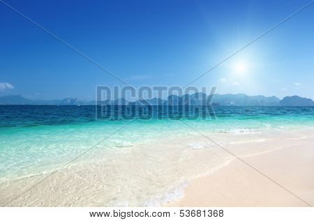 beach on the Poda island in Krabi Thailand