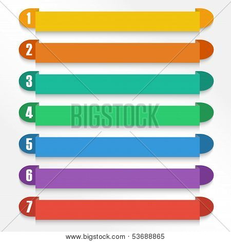 Vector Set Of Color Option Elements.