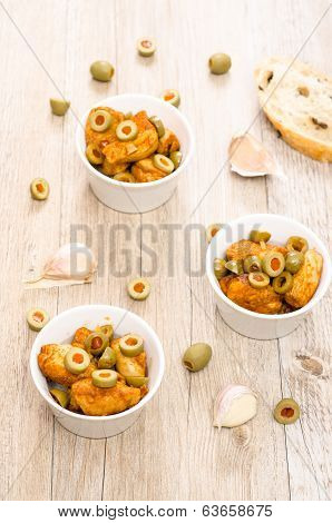 Spanish Tappa Chicken Breast With Olives