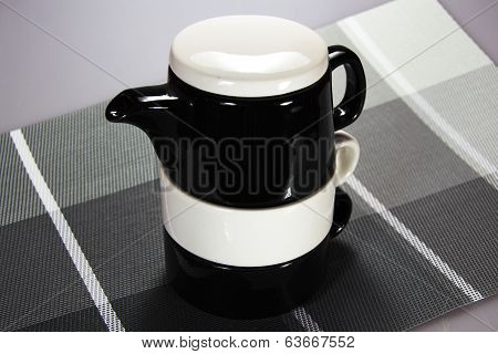 Ceramic Set Of Teapot And Cups