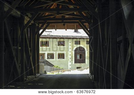 Lavin, Typical Village In Engadine