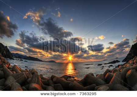 Sunset in Nagasaki, Japan